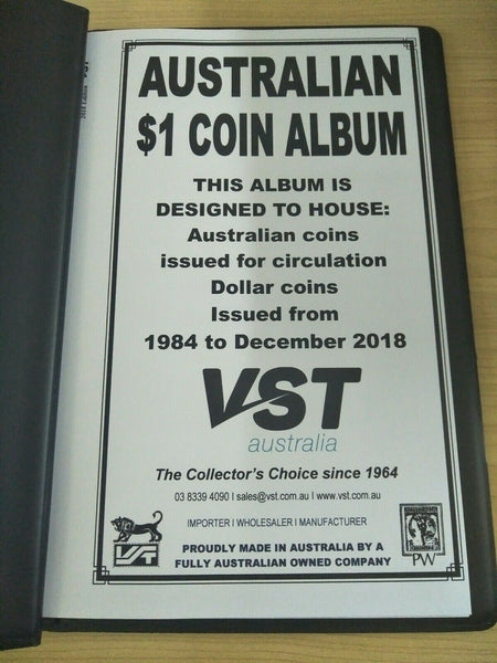 VST Australian $1 Coin Album 1984 - 2021