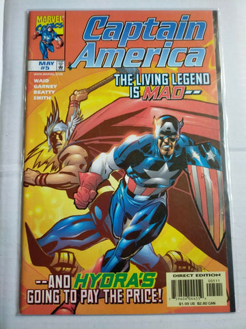 Marvel Comic Book Captain America No.5 May 1998