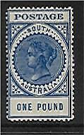 SA Australian States SG 292 £1 blue MLH