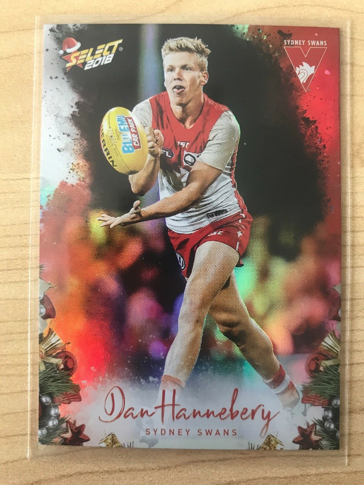 AFL 2018 Select Christmas Holofoil Card X182 - Sydney Swans, Dan Hannebery
