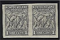 Newfoundland Canada SG 209 1c Atlantic Cod Proof pair