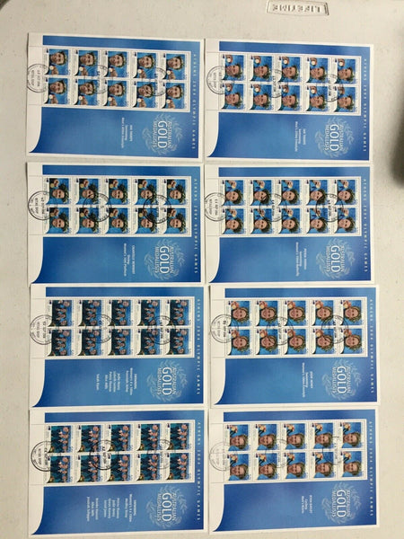 Australia Post 2004 Athens Olympic Games Set Of 17 Winners Sheetlets Used.