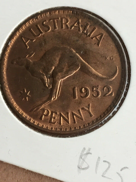Australia 1952 Melbourne Penny  Brilliant Unc