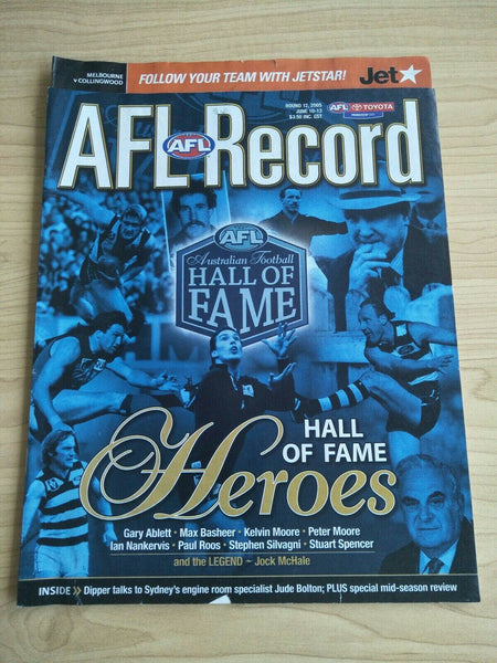 2005 June 10-13 Round 12 AFL Football Record Melbourne v Collingwood
