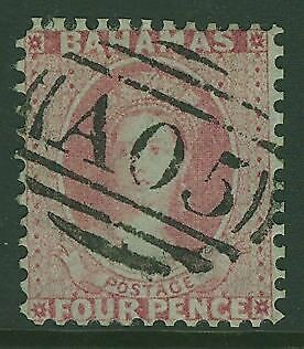 Bahamas West Indies Caribbean SG 10 4d dull rose FU