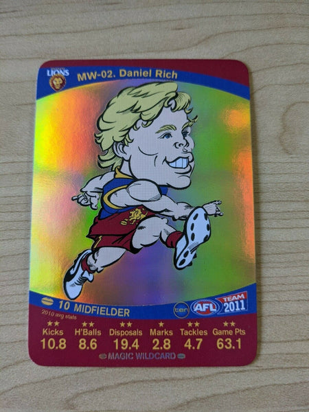 2011 AFL Teamcoach Sample Card MW-02 Daniel Rich