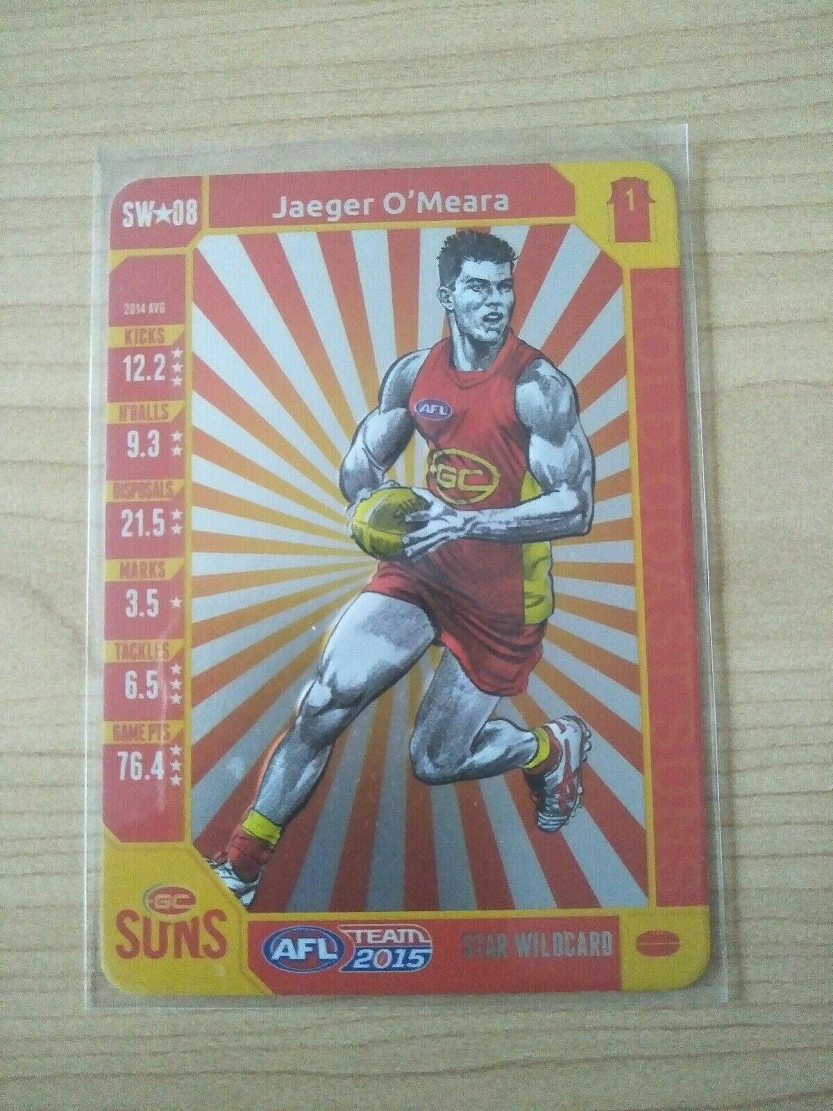 2015 Teamcoach Star Wildcard Jaeger O'Meara GC Suns SW-08