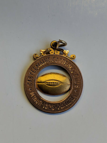 Australia, Victoria 1925 Castlemaine Football Club Minor Premiers Gold Fob