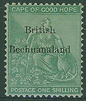 Bechuanaland on Cape of Good Hope SG  8 1/- green MH