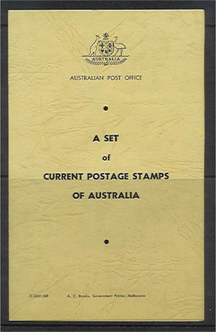 Australia Specimen Folder, 1c to 50c fish birds cto navigator specimen set