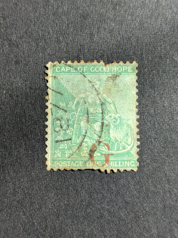 Cape Of Good Hope SG 9a 1/- One Shilling Stamp Used