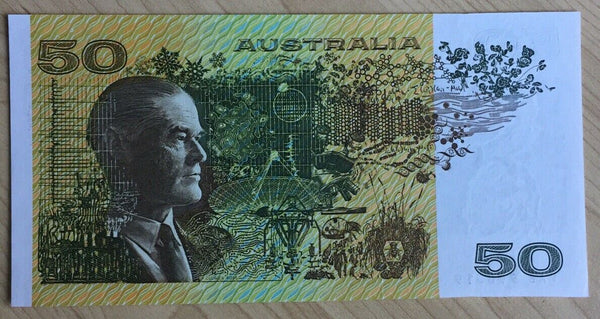 R515L 1993 $50 Australia  Fraser/Evans Last Prefix FAB Uncirculated Banknote