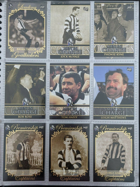 Collingwood AFL Hall Of Fame Card Collection (110)+ 9 Signatures Limited 66/250