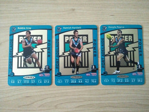 2012 Teamcoach Prize Card Team Set Port Adelaide - Gray, Hartlett, Pearce