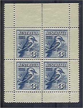 Australia SG 106a 3d Blue Kookaburra bird stamp exhibition MINIATURE SHEET MLH