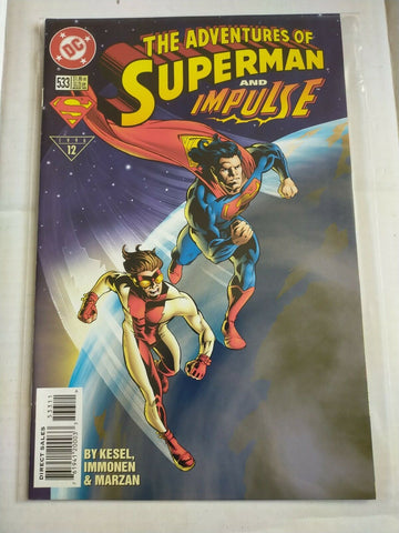 DC 533 March 1996 The Adventures of Superman And Impulse Comic