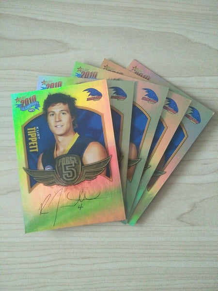 2010 Select Champions Gold Force Signature Team Set Of 5 Cards Adelaide Crows