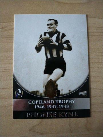 Select ESP Official AFL Collingwood Team Of The Century Phonse Kyne (85)
