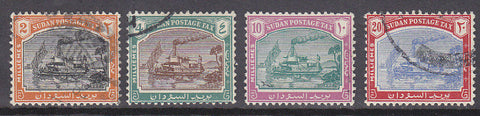 Sudan SG D12/15 ships Postage Due set of 4 Used