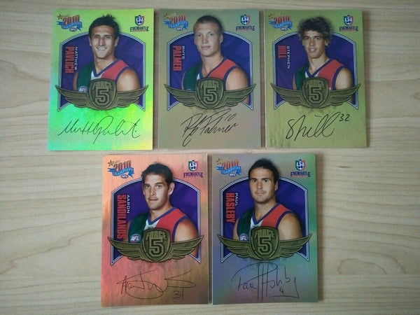 2010 Select Champions Gold Force Signature Team Set Of 5 Cards Fremantle