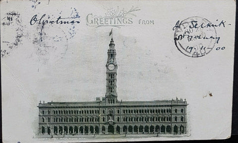 NSW 1d Arms Post Card Greetings from General Post Office Sydney HG 19a  U