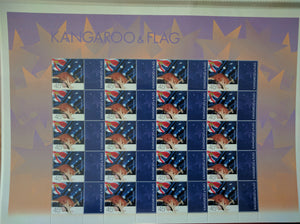 Australia Post - Kangaroo & Flag Personalised Stamp Sheet Generic