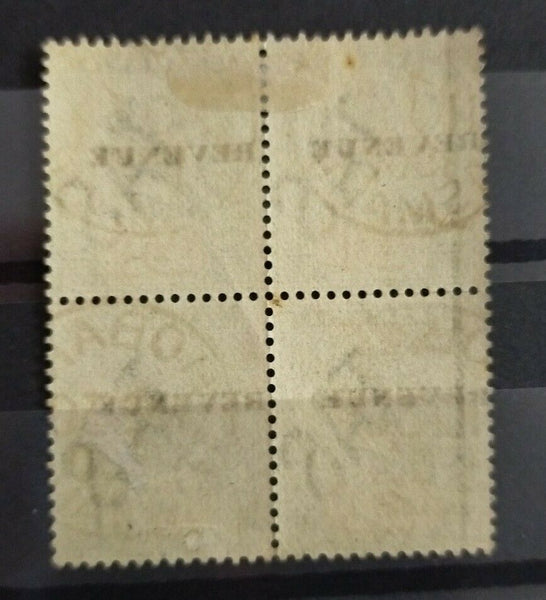 Tasmania Australian States £1 postal fiscal Block Of 4 CTO Hobart, superb