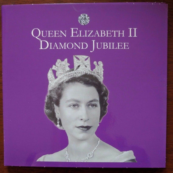 2012 QUEEN ELIZABETH II DIAMOND JUBILEE 2 x FINE SILVER STAMPS