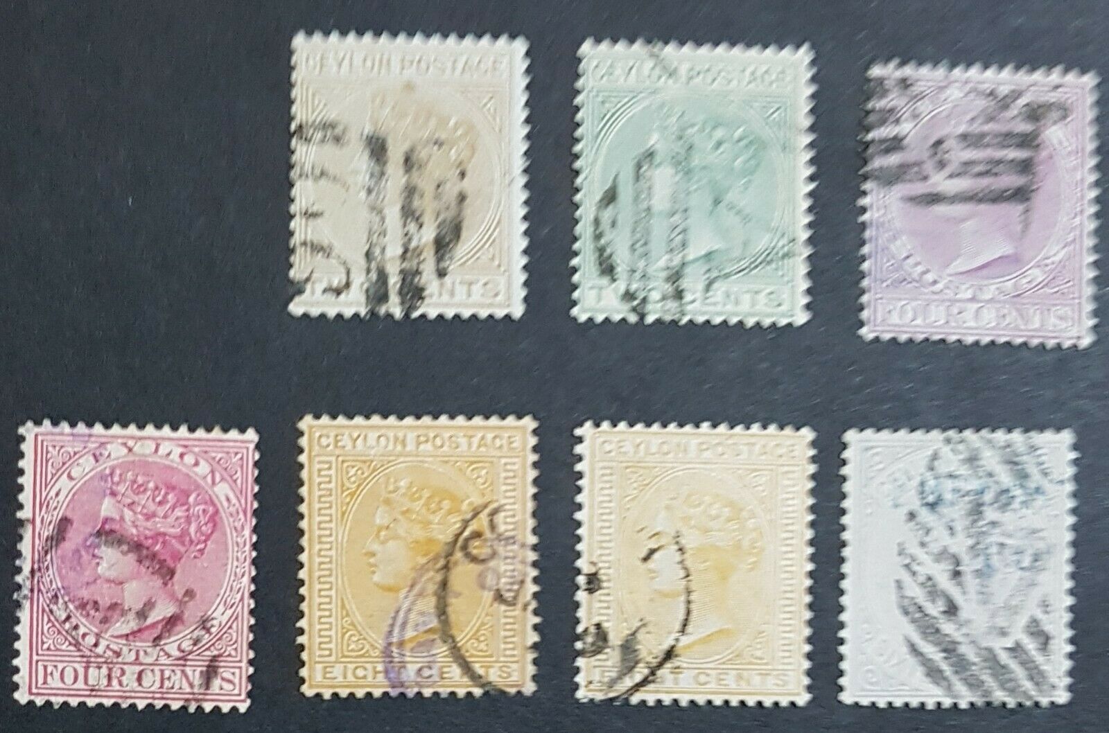 Ceylon SG 146-51 set of 7 used. Certificate for SG 151.