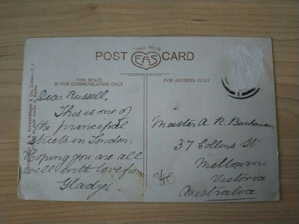 England Vintage Postcard Oxford Street London Photograph