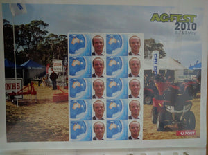 Australia Post 55c Souvenir Sheet - Agfest 2010 Personalised