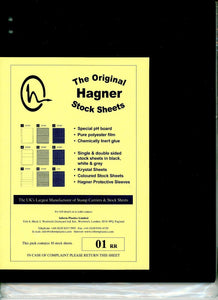 Hagner 1 Pocket Single Sided Stamp Stock Sheets Pack of 10