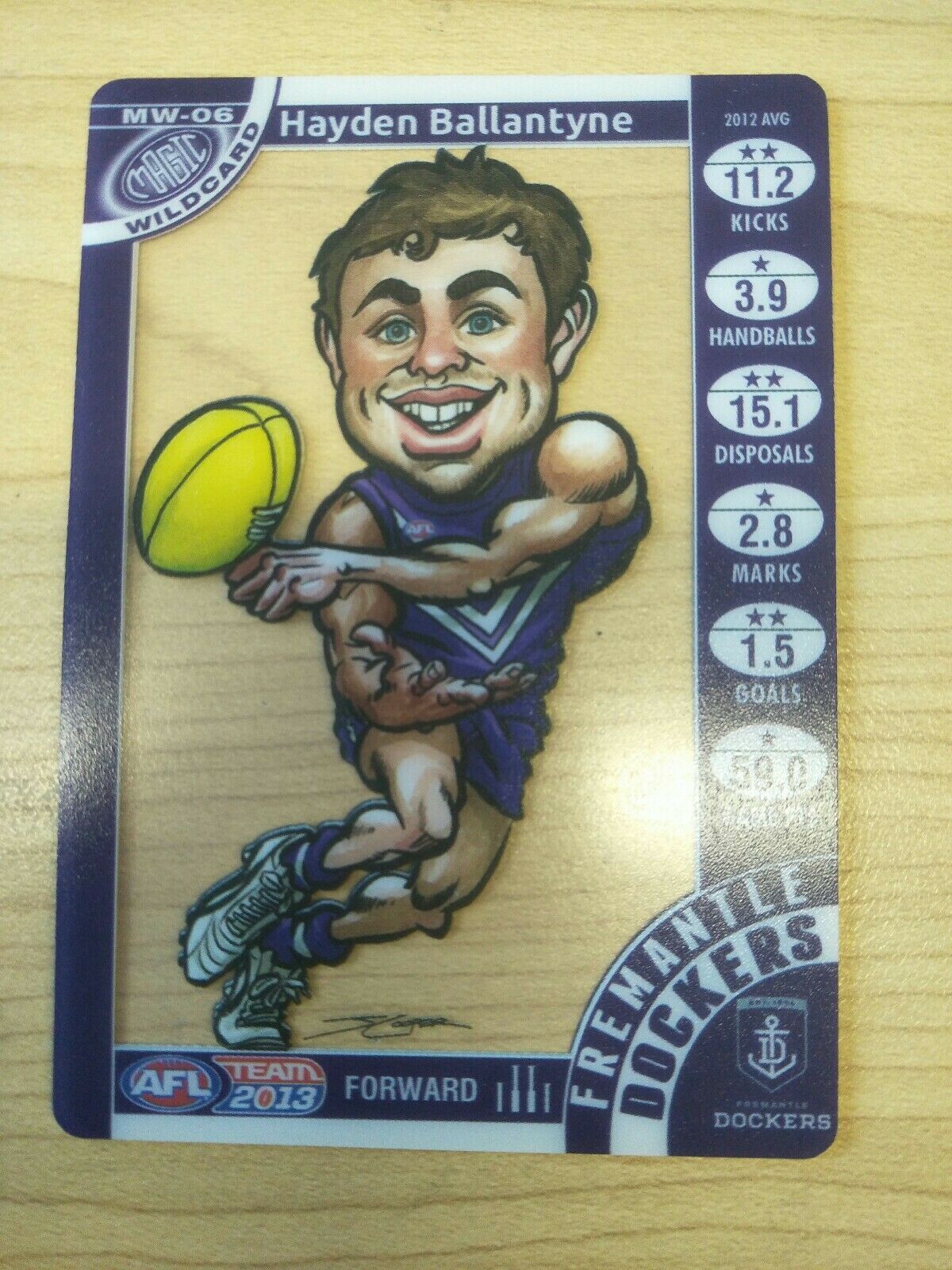 2013 Teamcoach Magic Wildcard Hayden Ballantyne Fremantle