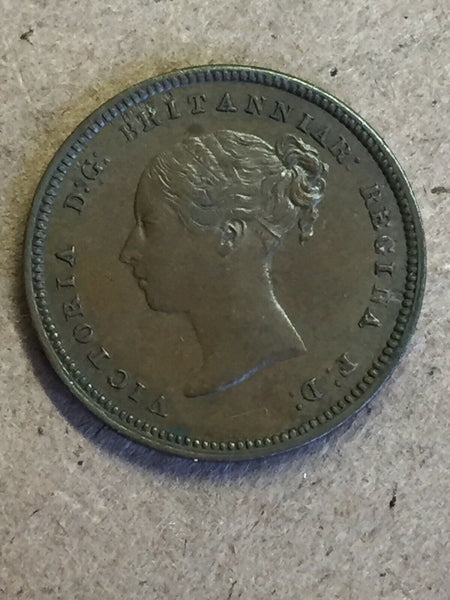 Great Britain Queen Victoria 1851 Young Head Half Farthing S3951  Extremely Fine