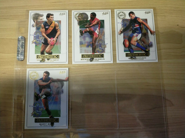 2001 Select Authentic All Australian Complete Set Of 22 Cards