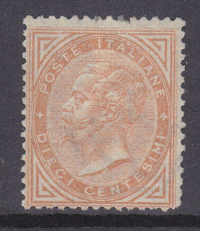 Italy SG 11 1863 10c brown Mint