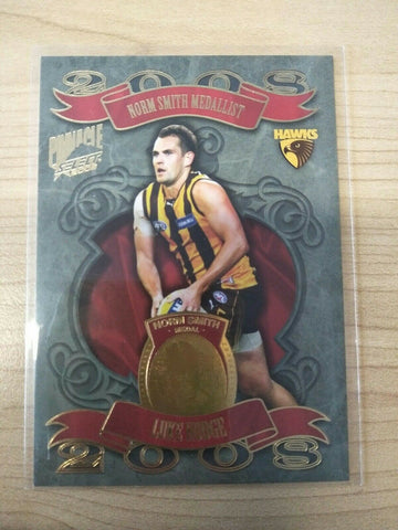 2009 Select Pinnacle Luke Hodge Hawthorn Medal Card Norm Smith Medal
