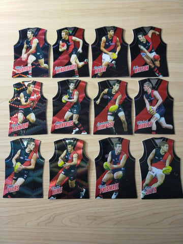 2010 Select Champions Jersey Die Cut Essendon Team Set Of 12 Cards