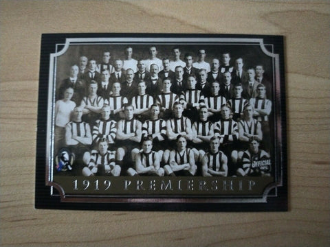 Select ESP Official AFL Collingwood Team Of The Century 1919 Premiership (100)