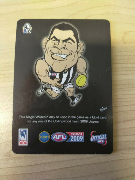 2009 Teamcoach Magic Wildcard Printing Error Card Leon Davis Collingwood