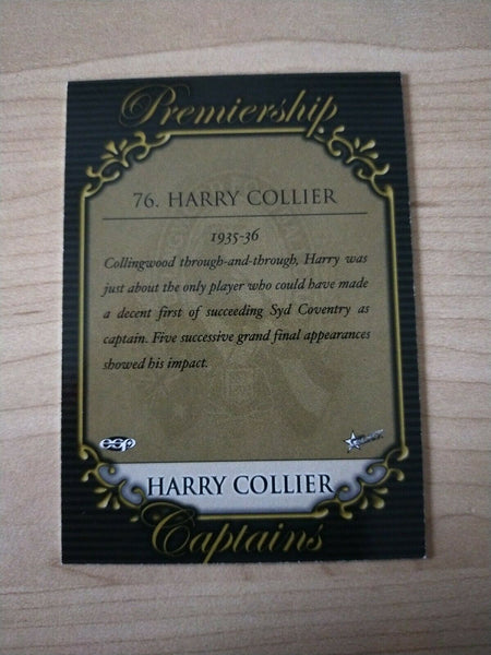 Select ESP Official AFL Collingwood Team Of The Century Harry Collier (76)