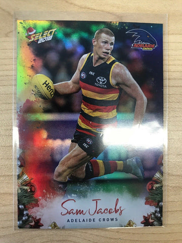 AFL 2018 Select Christmas Holofoil Card X6 - Adelaide Sam Jacobs