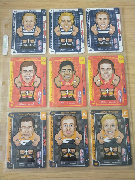 2016 AFL Teamcoach Footy Pop-Ups Complete Set Of 54 Cards