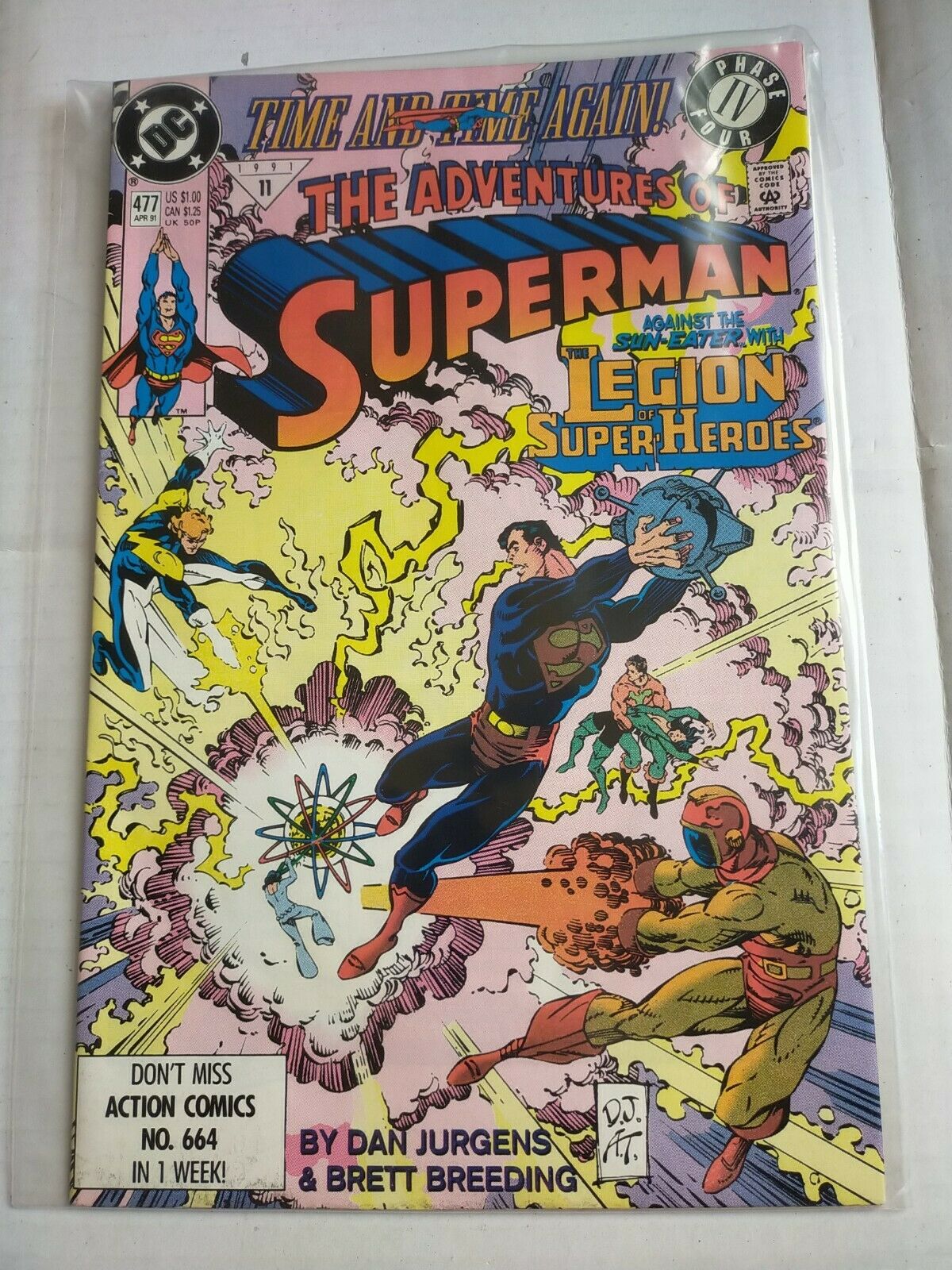 DC 477 April 1991 The Adventures of Superman Comic