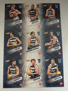 2020 Select Footy Stars Jigsaw Puzzle Geelong Team Set Of 9 Cards