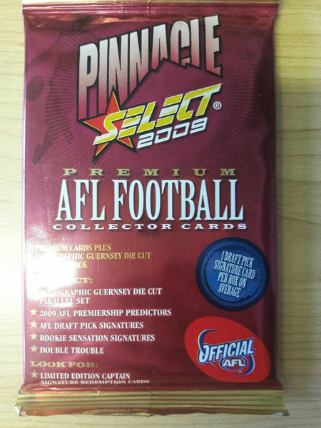 AFL 2009 Select Pinnacle 10 x Sealed Packets