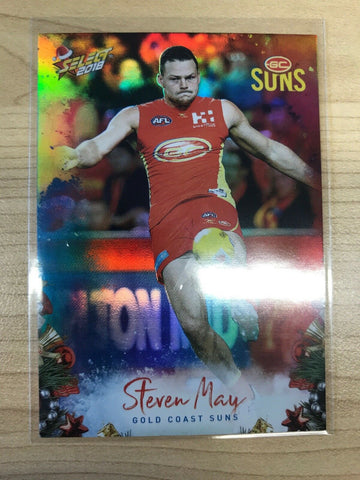 AFL 2018 Select Christmas Holofoil Card X92 - Gold Coast Suns, Steven May