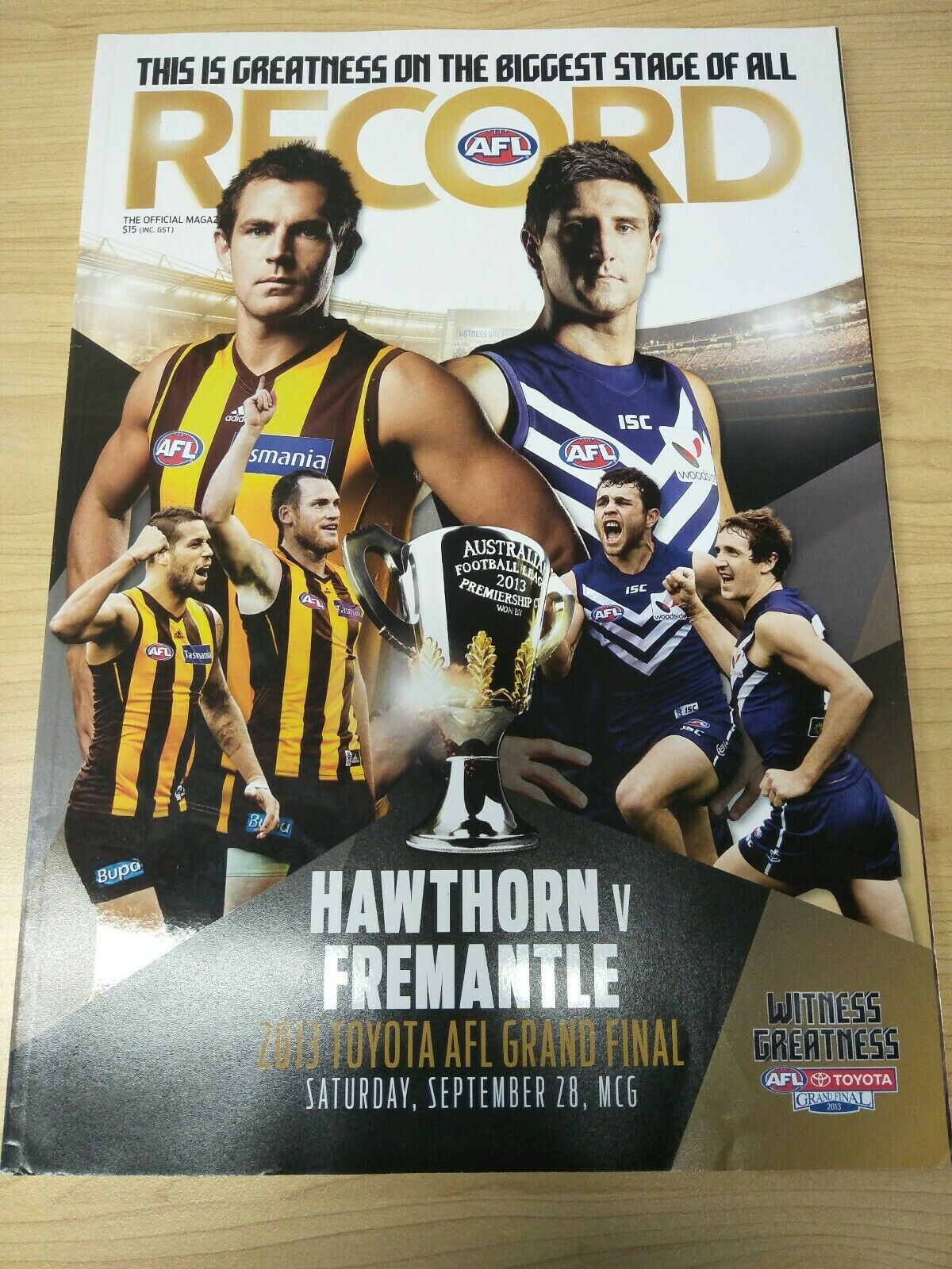 2013 AFL Football Record Grand Final Hawthorn v Fremantle