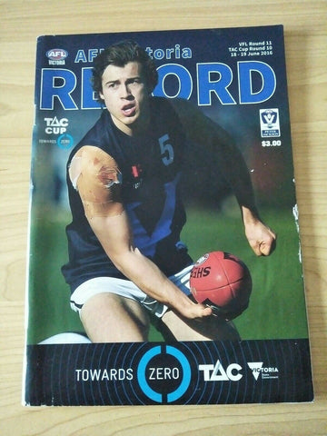 2016 June 18-19 VFL AFL Victoria Record VFL Round 11, TAC Cup Round 10