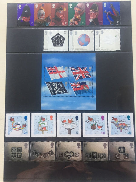 GB Great Britain 2001 Royal Mail Stamp Collectors Pack. Includes Years Issues.